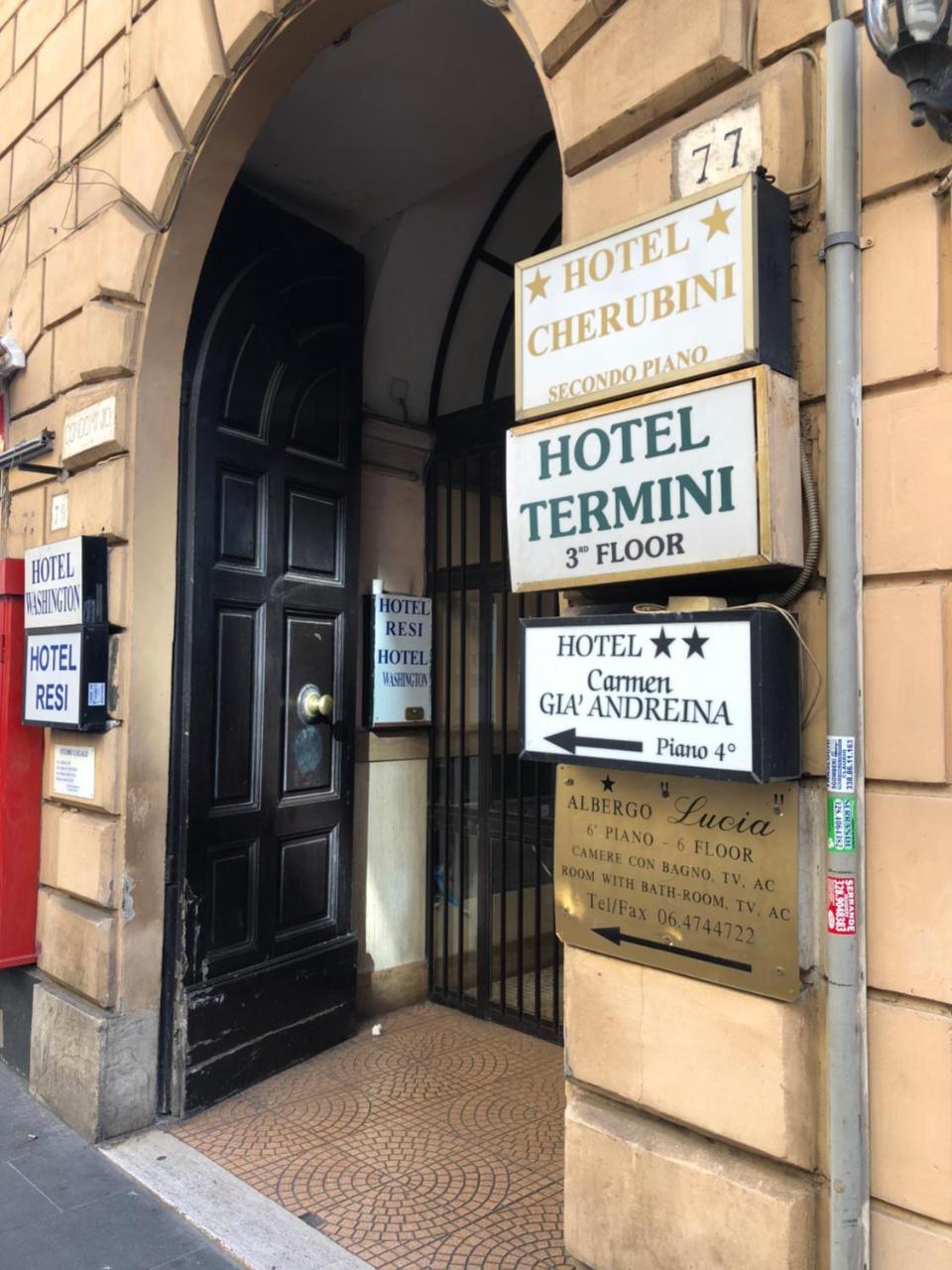 Hotel Cherubini Roma Exterior foto